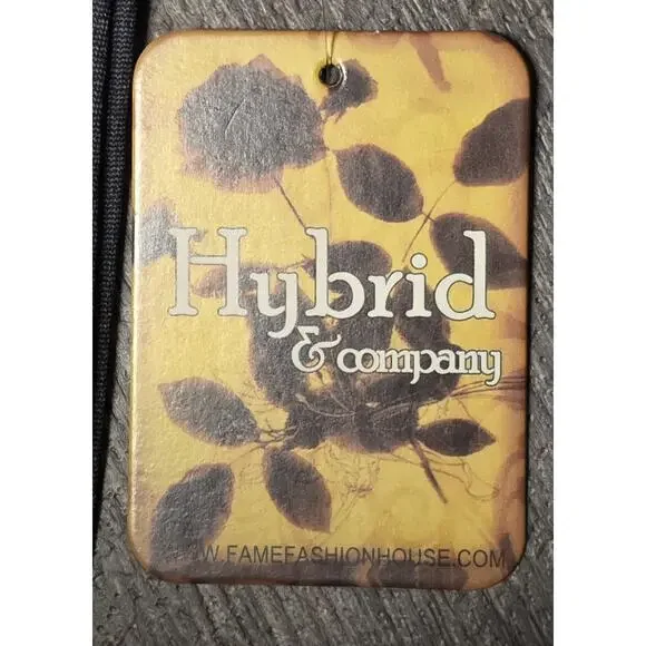 Hybrid & Company Womens Pull On Dress Pants XL Heather Navy Blue Stretch USA NWT - Picture 4 of 6